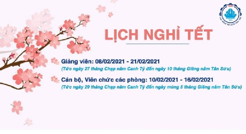 Lịch nghỉ tết Tân Sửu 2021