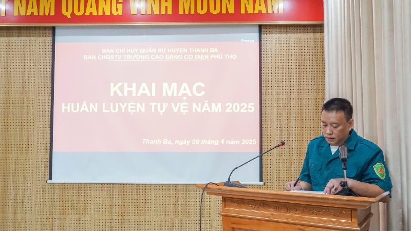 PCEM tổ chức Huấn luyện lực lượng tự vệ năm 2025