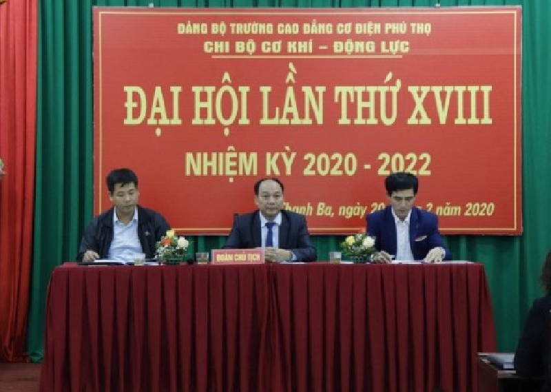 Đại hội chi bộ khoa Cơ khí Động lực nhiệm kỳ 2020 -2022